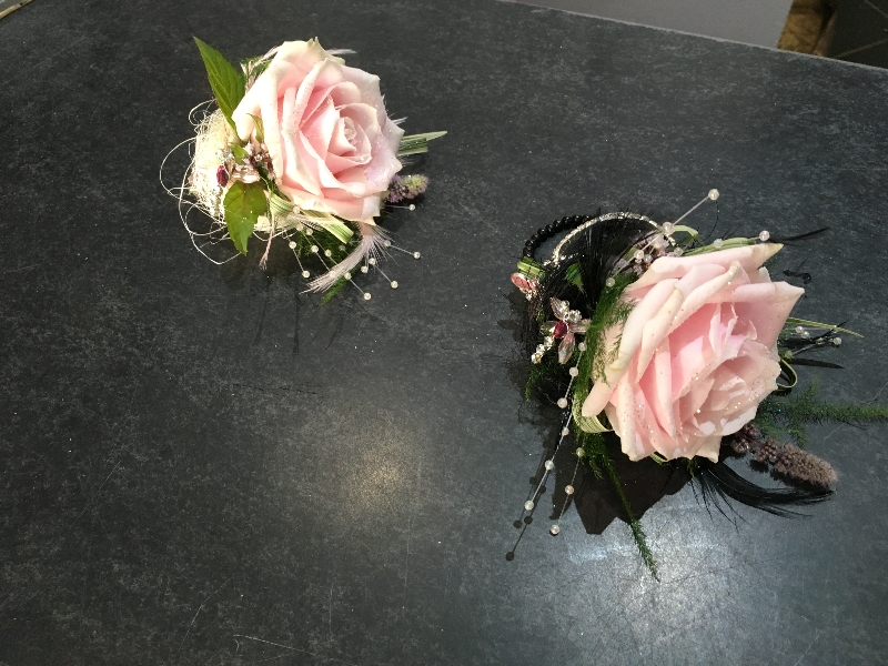 Pink Rose Corsage