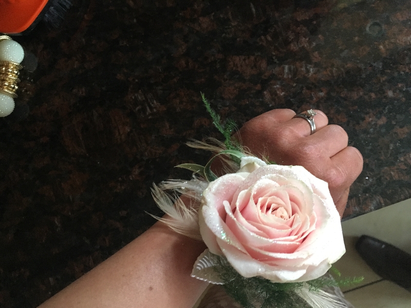 Pink Rose Corsage