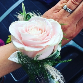 Pink Rose Corsage